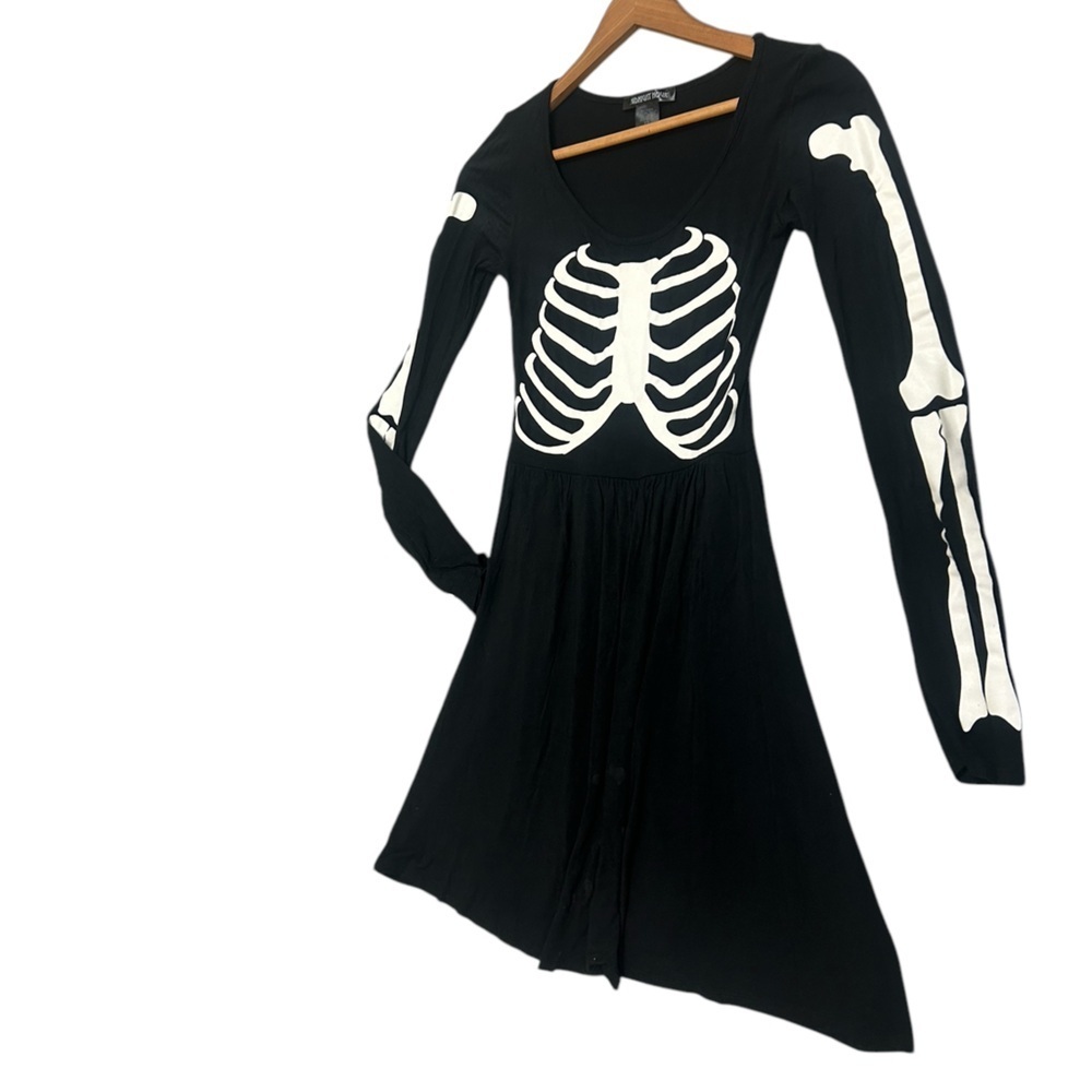 Midnight Hour XS Black Skeleton Dress in great condition